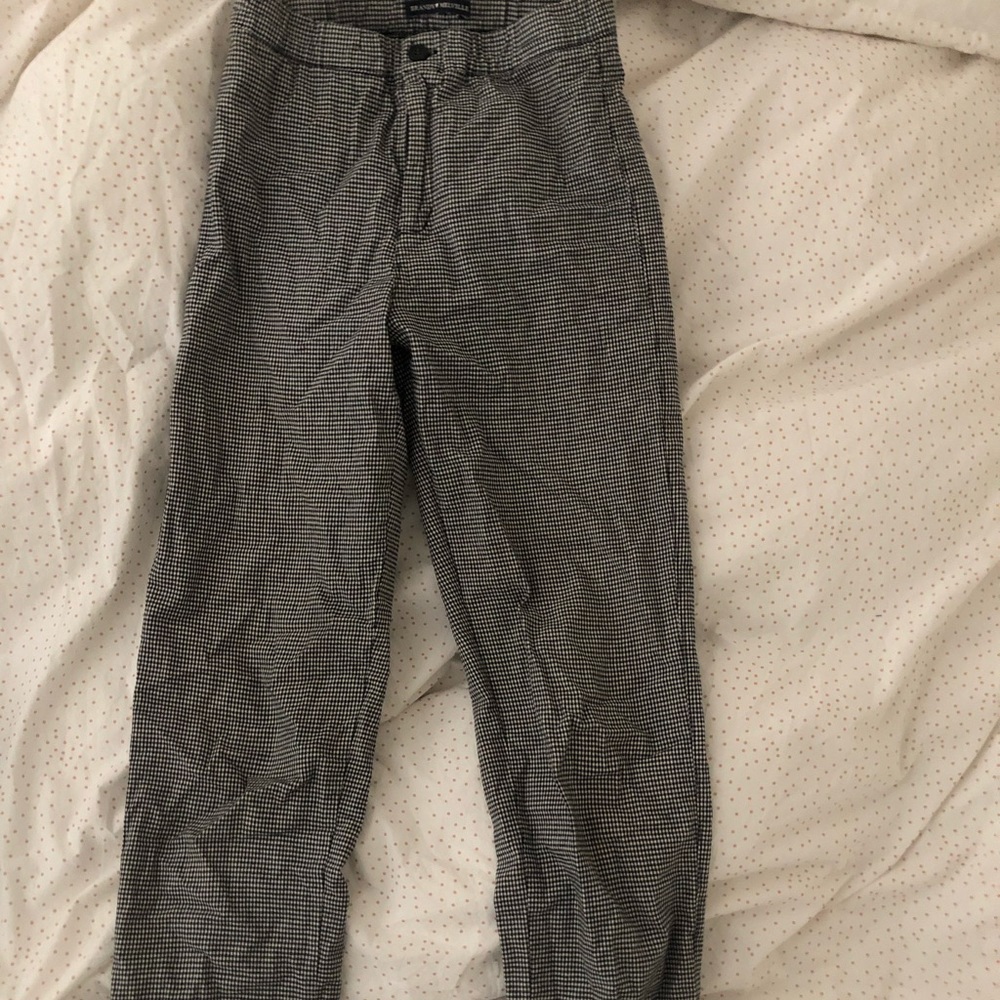 Brandy Melville black and white plaid pants